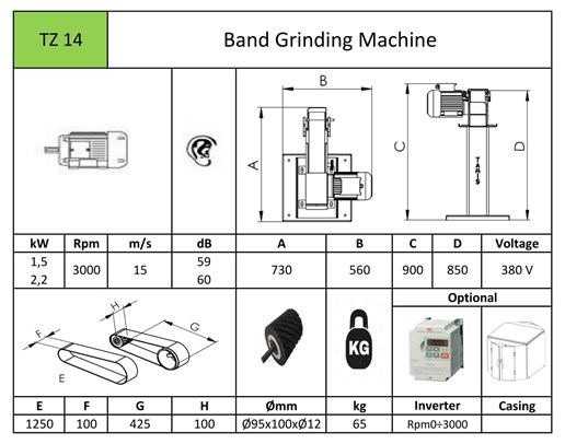  Band Grinding Machine - TZ14